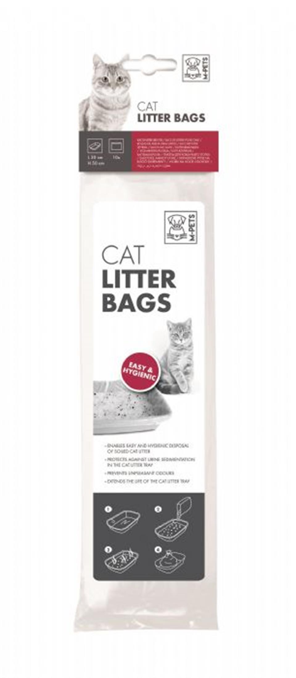 20101001 M-PETS KEDİ KUMU TORBASI 10LU 30X50