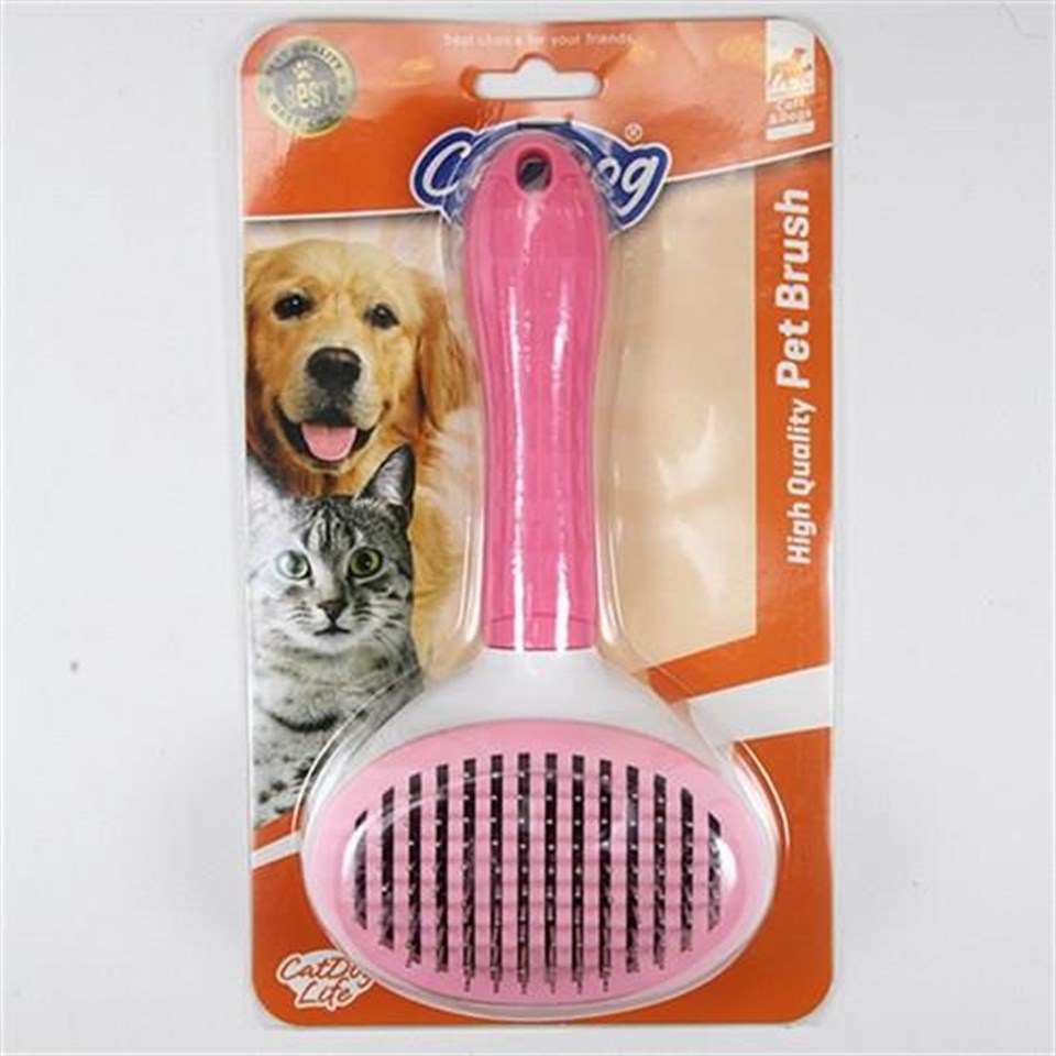 201012-CAT/DOGLİFE KEDİ ve KÖPEKLER İÇİN KALIN TELLİ BASMALI FIRÇA