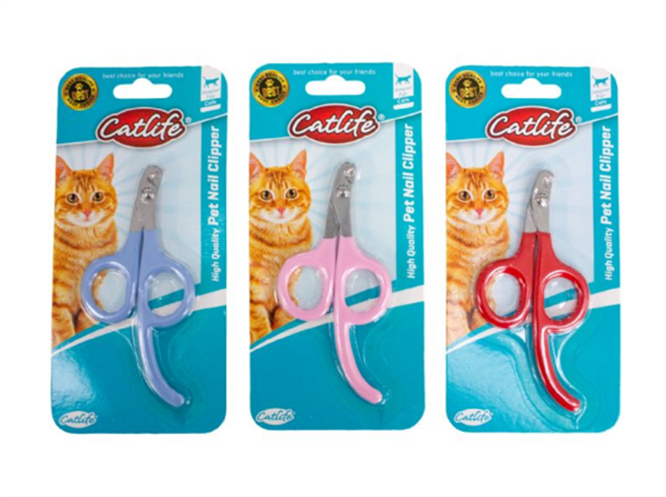 201013-CATLİFE KEDİLER İÇİN TIRNAK MAKASI 12X5,5CM MİX