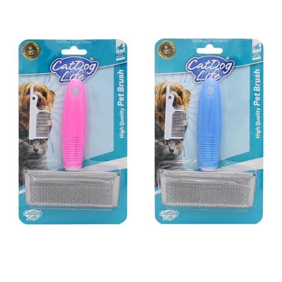 201025-CAT/DOGLİFE KEDİ ve KÖPEKLER İÇİN TELLİ FIRÇA +TARAK