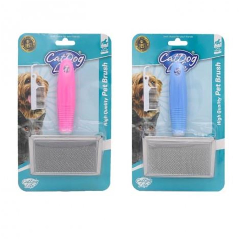 201032-CAT/DOGLİFE KEDİ ve KÖPEKLER İNCE TELLİ FIRÇA+TARAK