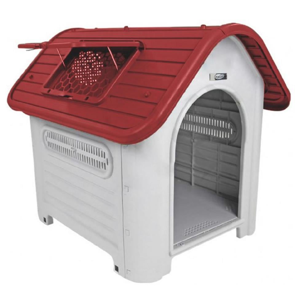 201895-DOGLİFE RAVELLO 75 PLASTİK KÖPEK KULÜBESİ KAPILI
