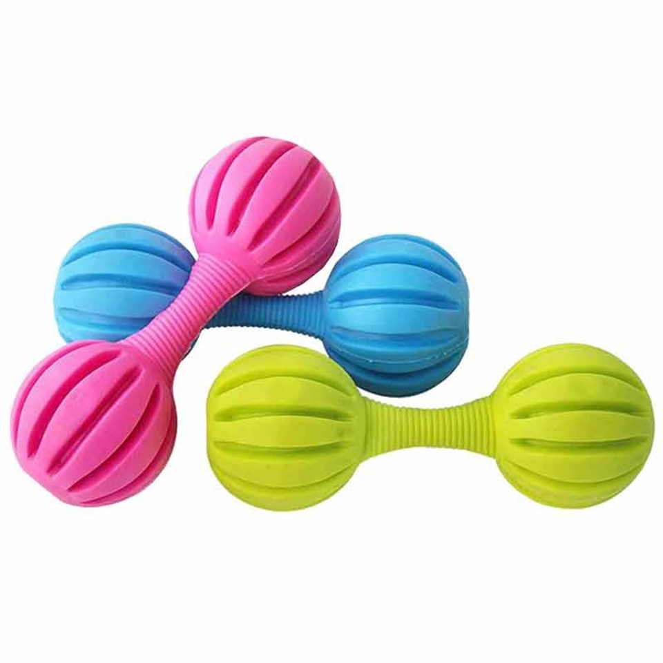 202264-DOGLİFE KÖPEKLER İÇİN KAUÇUK DUMBELL ZİLLİ OYUNCAK