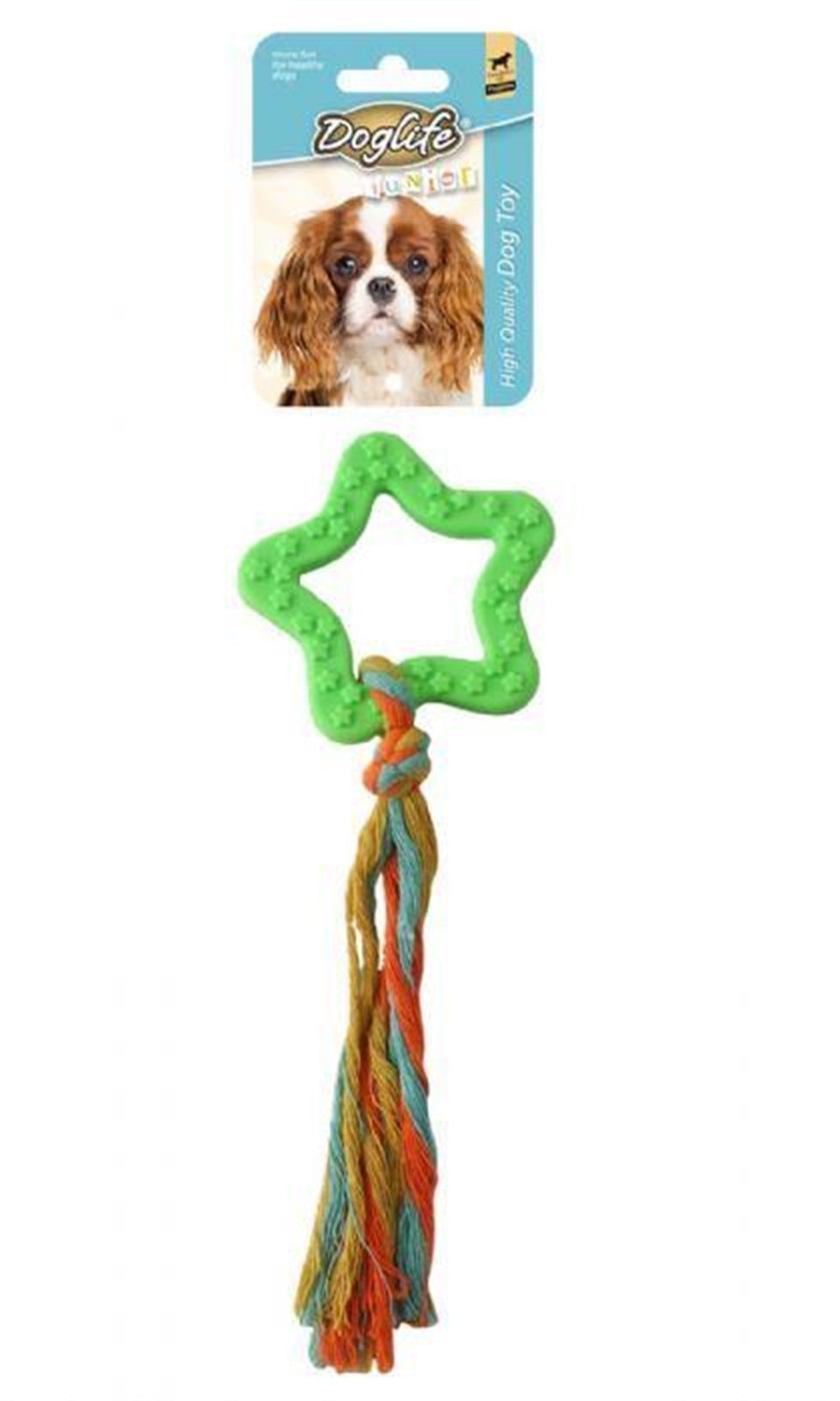 202813-DOGLİFE KÖPEKLER İÇİN İPLİ STAR OYUNCAK