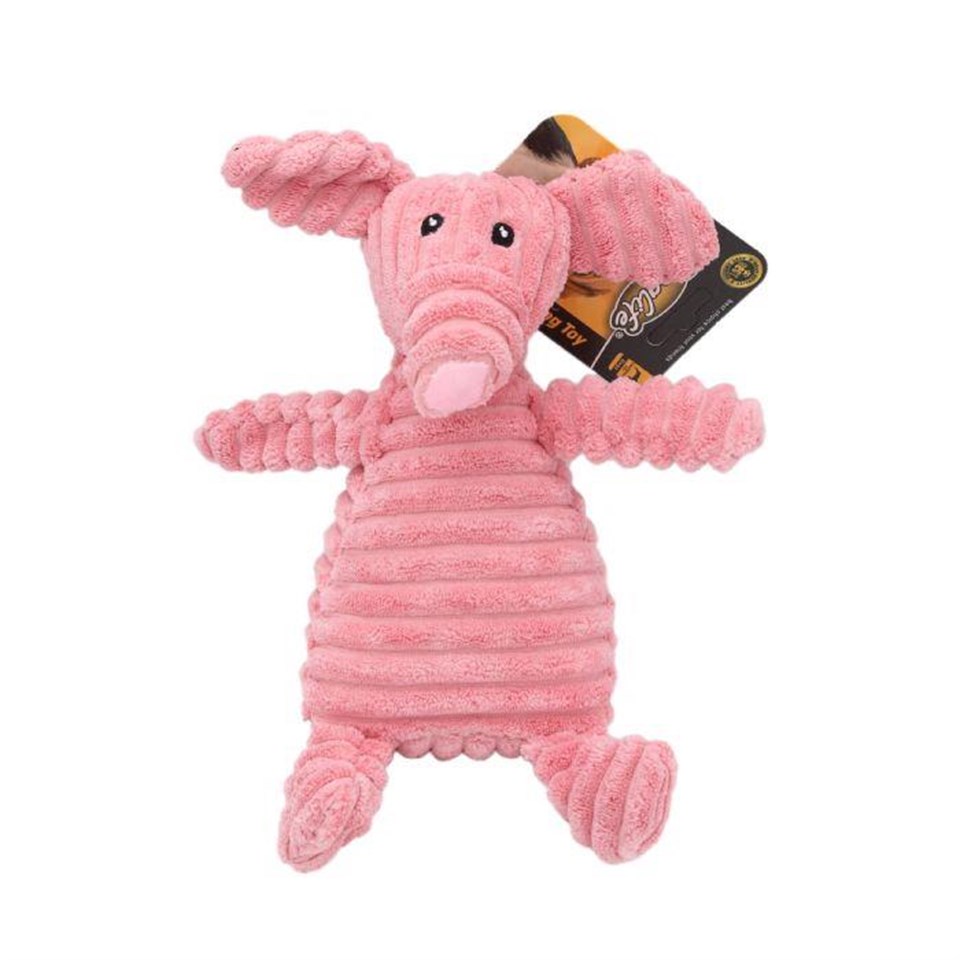 202976-DOGLİFE KÖPEKLER İÇİN SEVİMLİ PEMBE FİL OYUNCAK