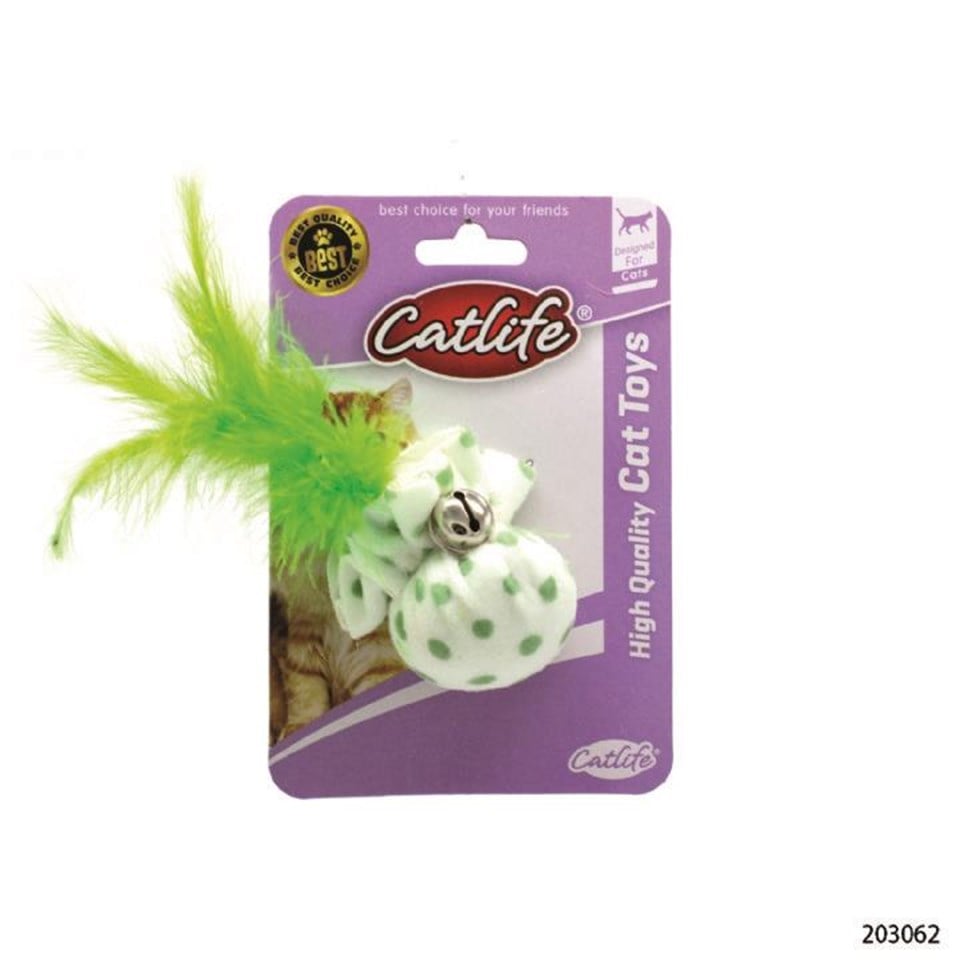 203062-CATLİFE KEDİLER İÇİN TÜYLÜ ZİLLİ OYUNCAK