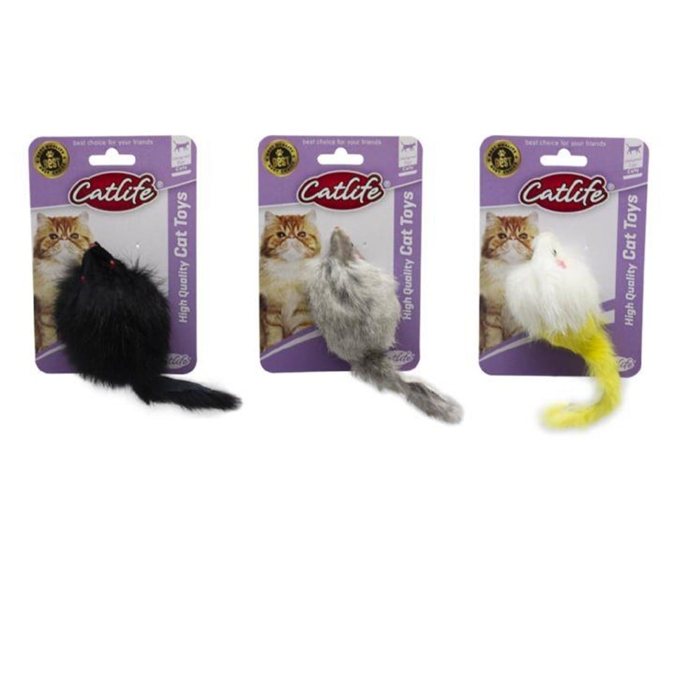 203063-CATLİFE KEDİLER İÇİN TÜYLÜ FARE