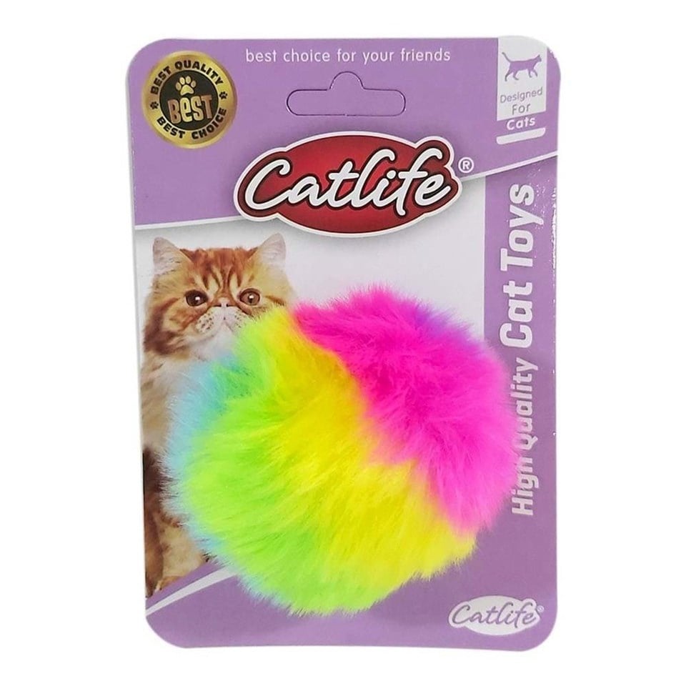 203068-CATLİFE KEDİLER İÇİN TÜYLÜ GÖKKÜŞAĞI OYUNCAK