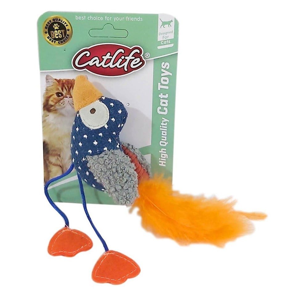203090-CATLİFE KEDİLER İÇİN SEVİMLİ KUŞ OYUNCAK