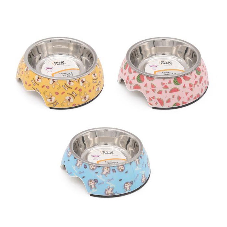 203241-ALLY PAWS MELAMİN MAMA KABI 14CM