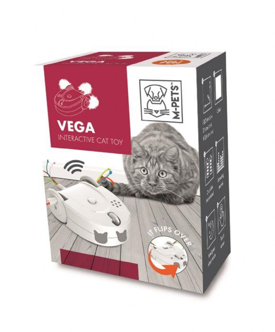 20630699 M-PETS VEGA İNTERAKTİF KEDİ OYUNCAĞI WHİTE