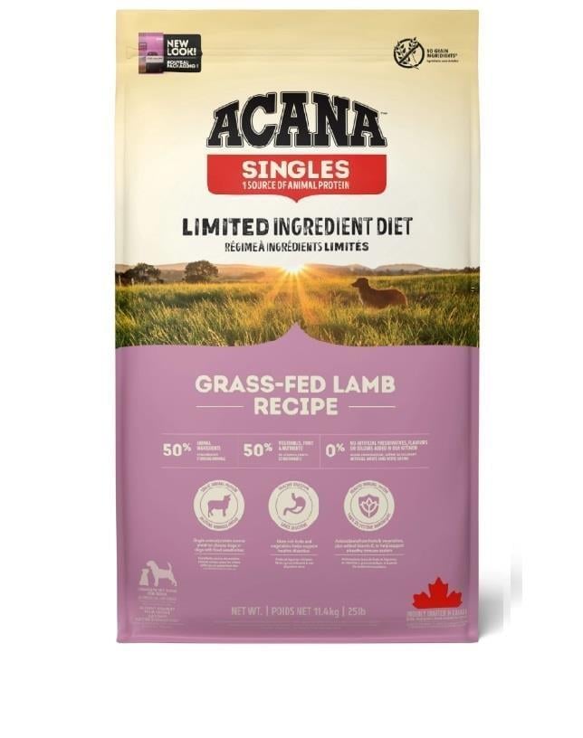 Acana Grass-Fed Lamb Kuzu Etli Ve Elmalı Yetişkin Köpek Maması 11,4 Kg