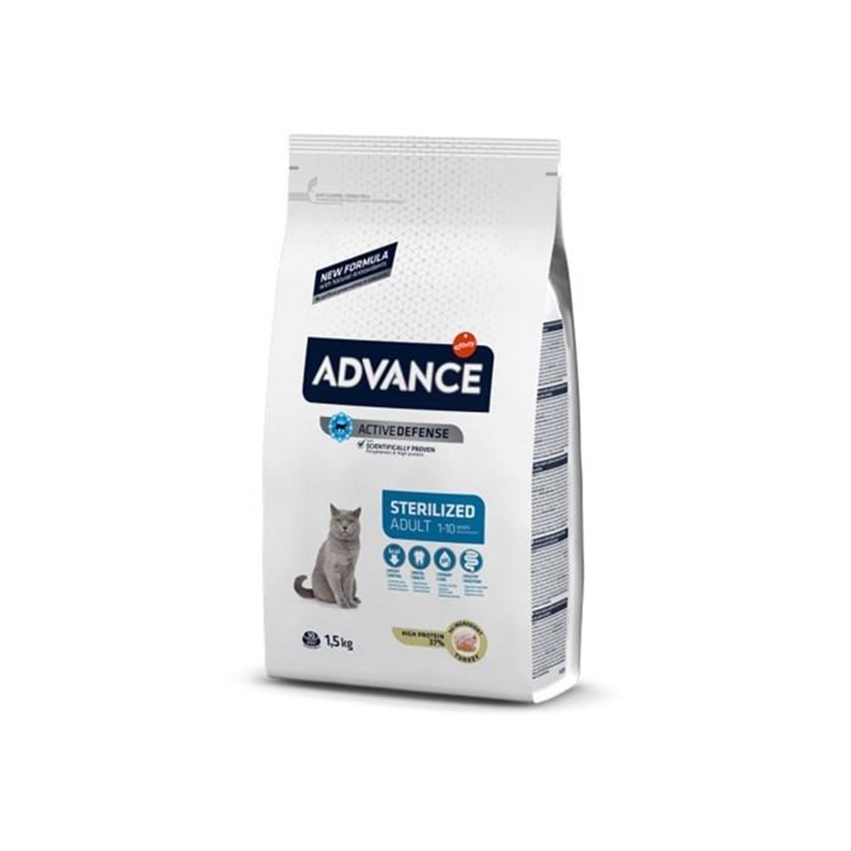Advance Adult Kısırlaştırılmış Hindili Yetişkin Kedi Maması - 1,5 kg