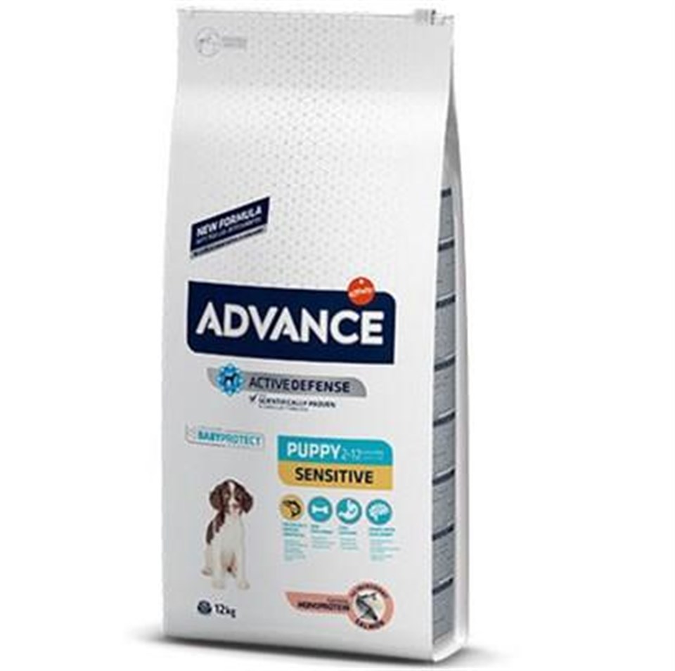 Advance Puppy Sensitive Somonlu Yavru Köpek Maması - 12 Kg