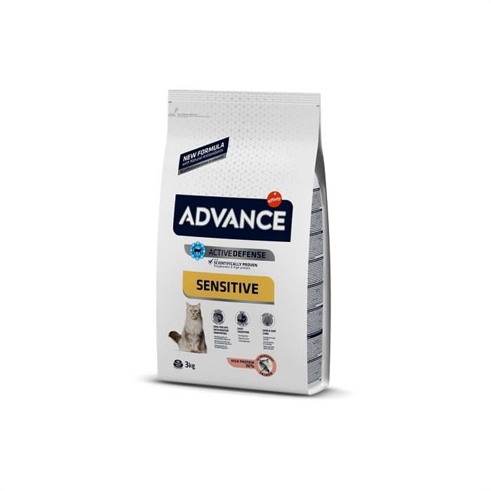 Advance Sensitive Somonlu Yetişkin Kedi Maması 3kg