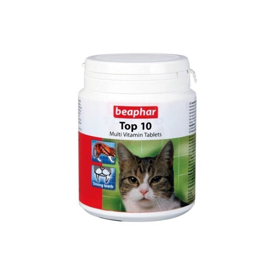Beaphar Top 10 Kedi Vitamin 180 Tab