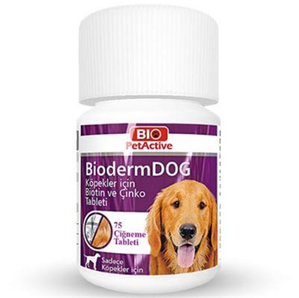 BIO PETACTİVE BİODERMDOG 75 TABS