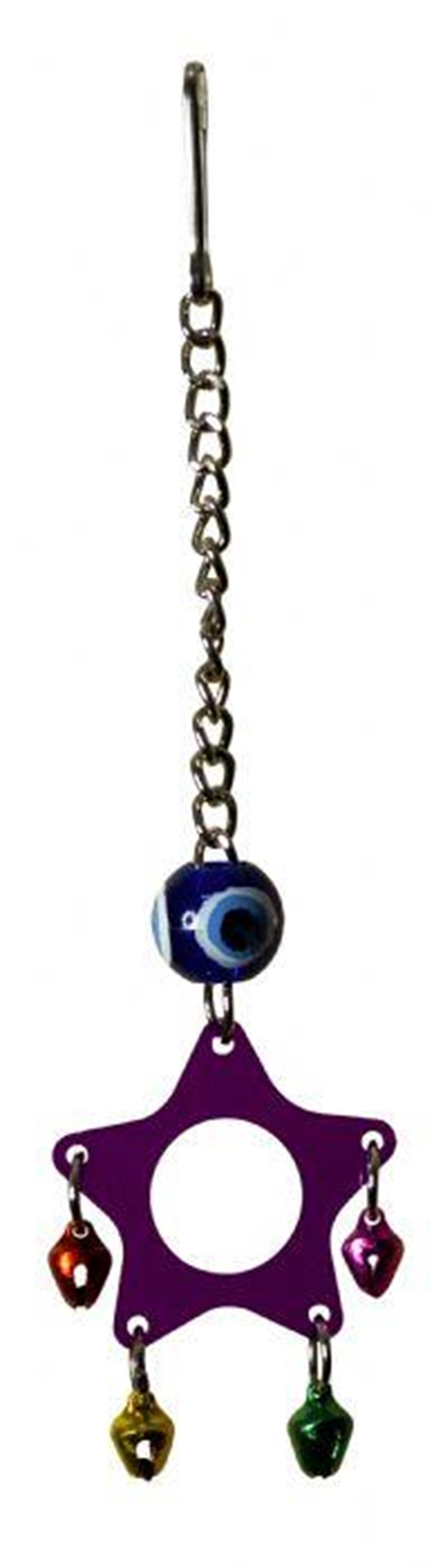 BRD1058-BİRDLİFE KUŞ OYUNCAĞI AKRİLİK SARKAÇ YILDIZ 