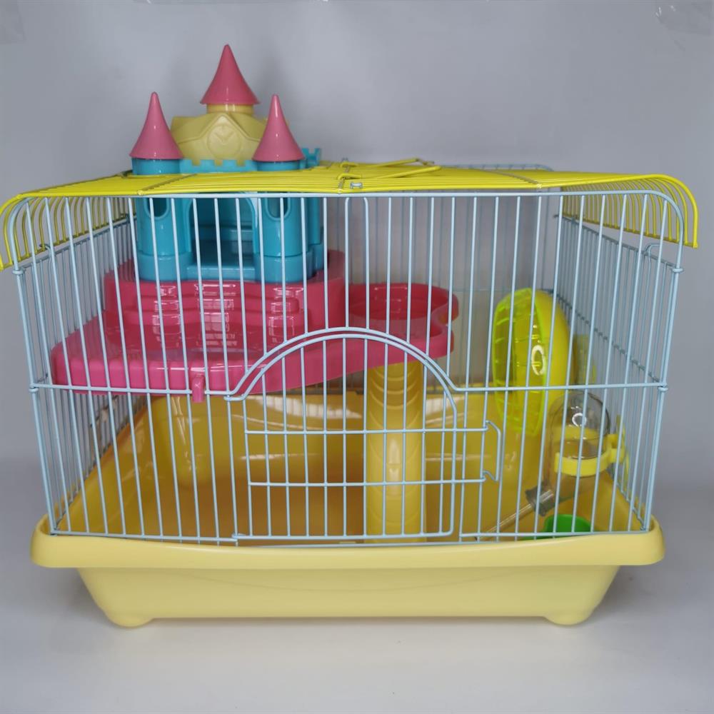 BursaPet  Şato Aksesuarlı Oyuncaklı Tam Set Hamster Kafesi YDA308