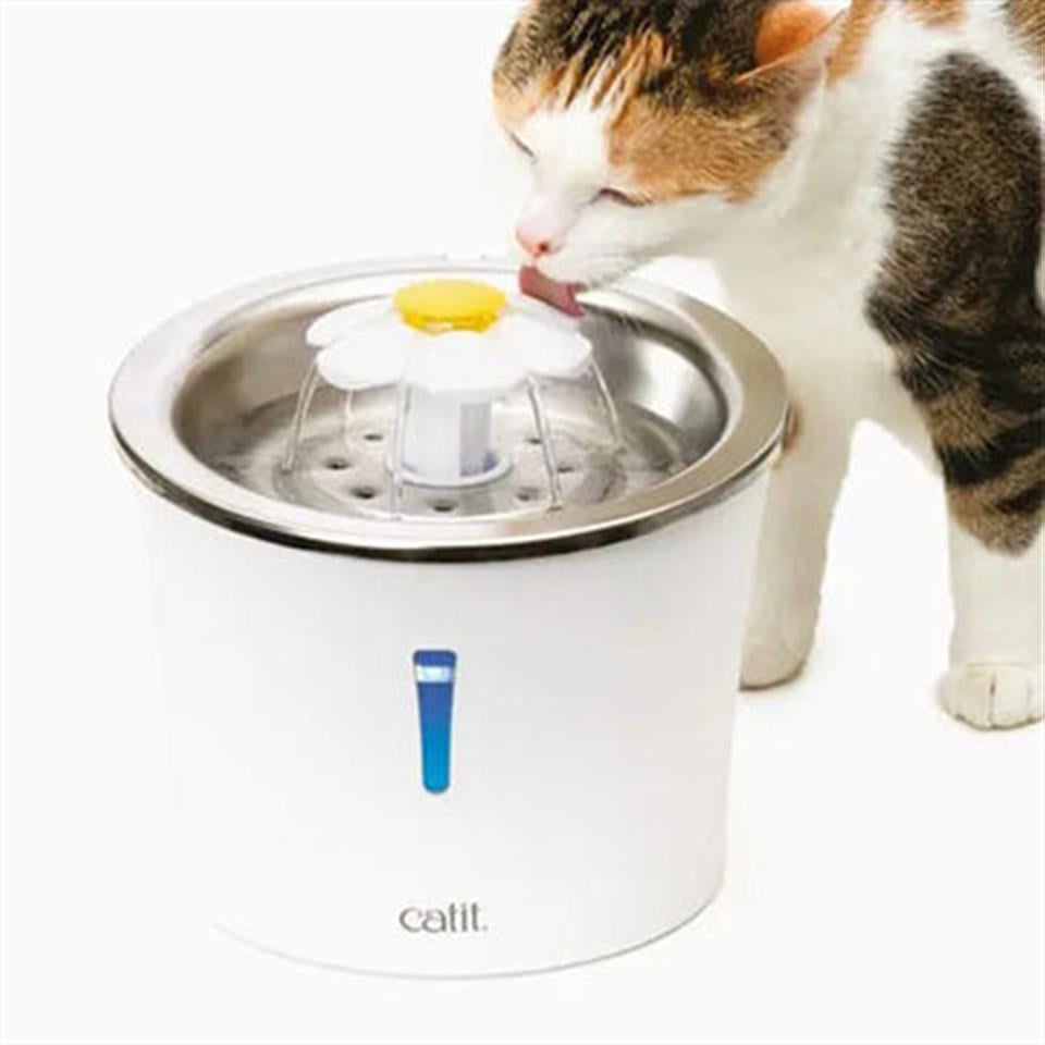 Catit 2.0 Flower Fountain Çelik Hazneli Kedi Su Sebili