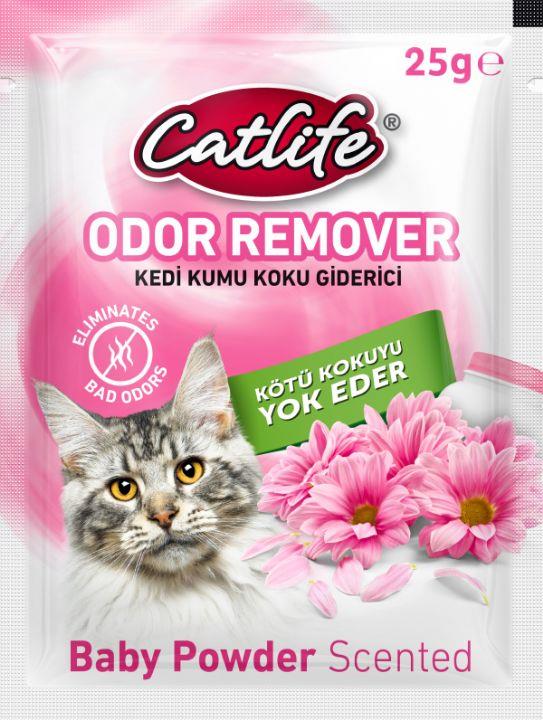CATLİFE KEDİ KUMU KOKU GİDERİCİ BEBEK PUDRALI 25GR