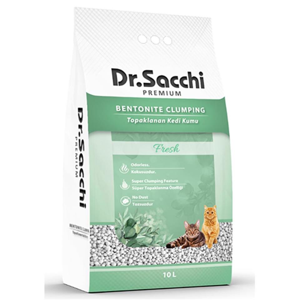 Dr.Sacchi Fresh Bentonit Kedi Kumu 10 Lt