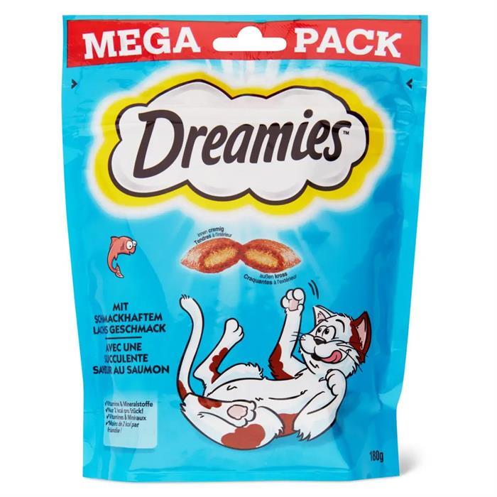 Dreamies Mega Paket Somonlu Kedi Ödül Maması 180 g