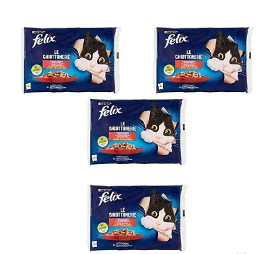 Felix Multipack Sığır ve Tavuk Etli Yetişkin Yaş Kedi Maması 4'lü 4 x 85 G