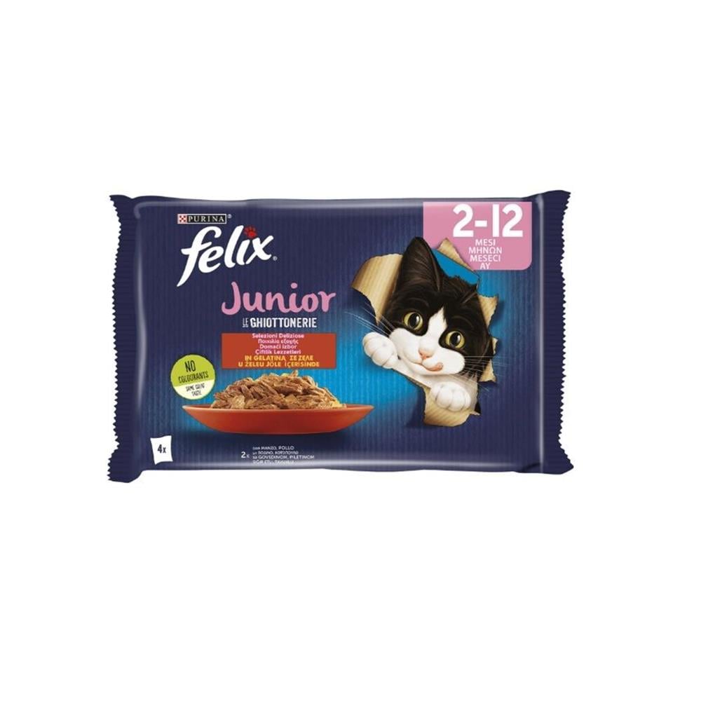 Felix Sığır ve Tavuk Yavru Kedi Maması 4 Al 3 Öde