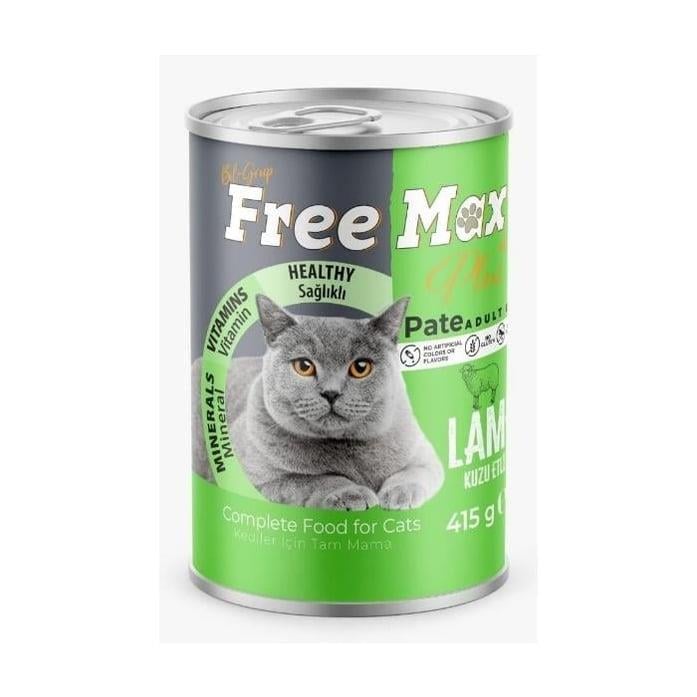 Free Max Kuzu Etli Yetişkin Kedi Konservesi 415gr