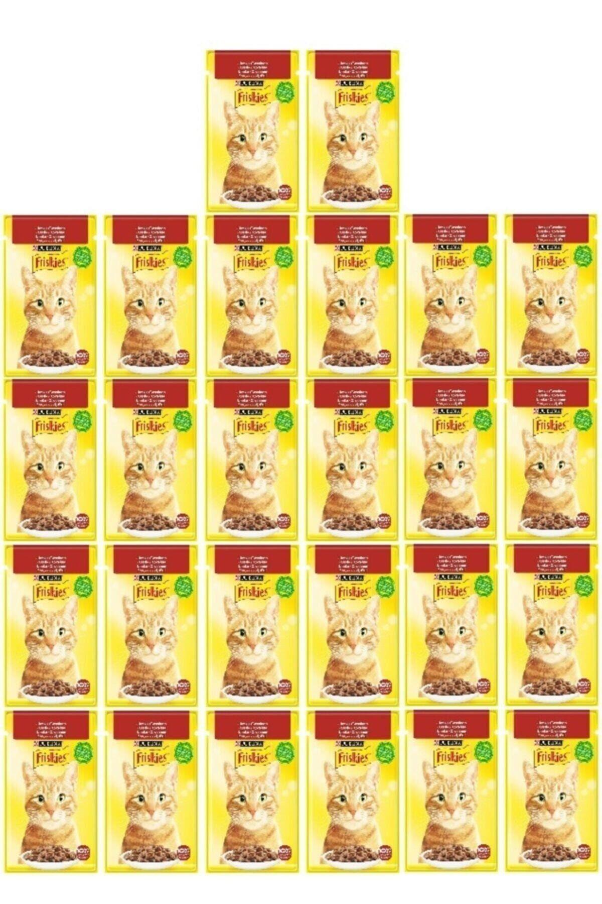 Friskies Friskies 85 Gr Sığır Etli Kedi Yaş Mama 26 Adet