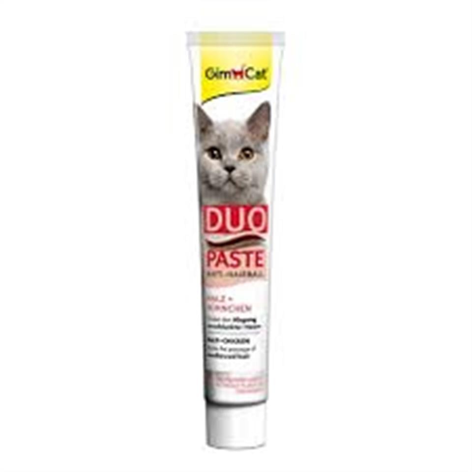 GimCat Duo Anti-Hairball Tüy Sağlığı için Tavuklu Kedi Macunu 50gr