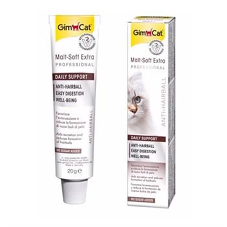 GimCat Malt - Soft - Extra Tüy Yumağı Kontrol Kedi Macunu 20 Gr