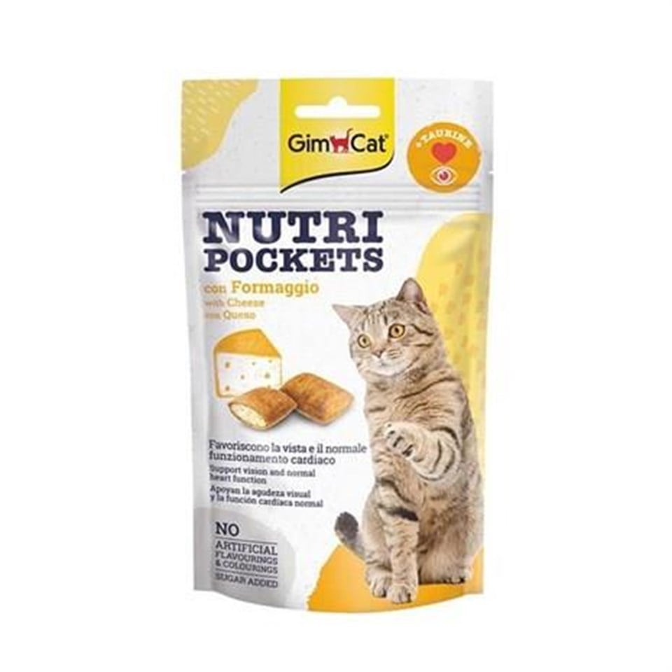 Gimcat Nutripockets Kedi Ödülü Peynir Taurin 60 Gr