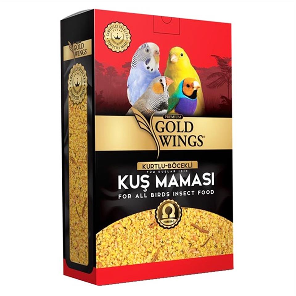 Gold Wings Premium Böcekli Kuş Maması 1 Kg