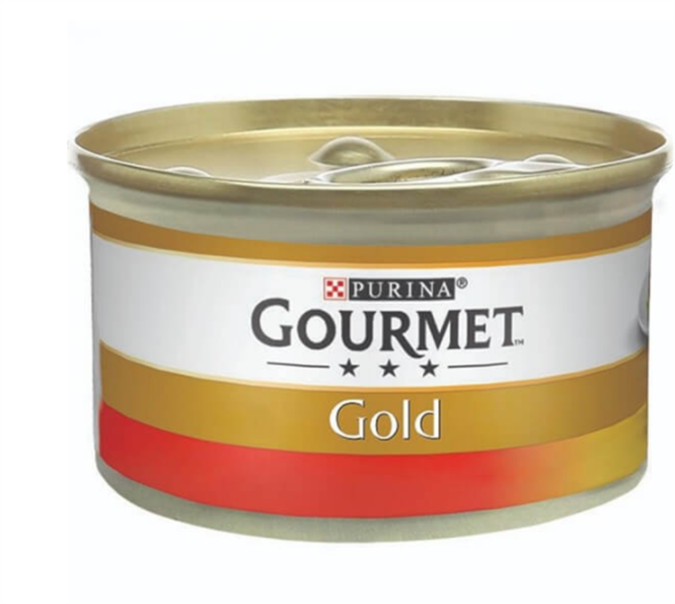 Gourmet Gold Çifte Lezzet Sığır ve Tavuklu Kedi Konserve Maması 85 Gr