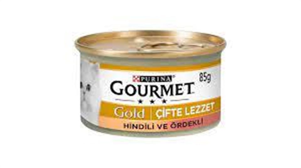 GOURMET HİNDİLİ ÖRDEKLİ PARÇA ETLİ KEDİ YAŞ MAMASI 85 GR