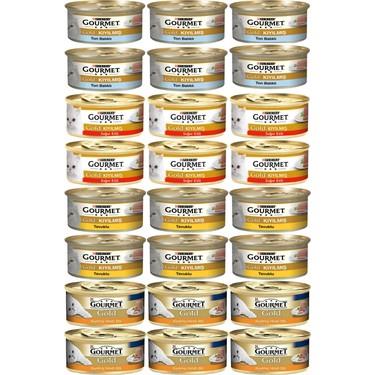 Gourmet Kıyılmış Karışık Kedi Konserler 85. Gr 24 Lü Paket