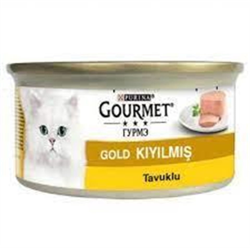 GOURMET TAVUKLU KIYILMIŞ KEDİ YAŞ MAMASI 85 GR