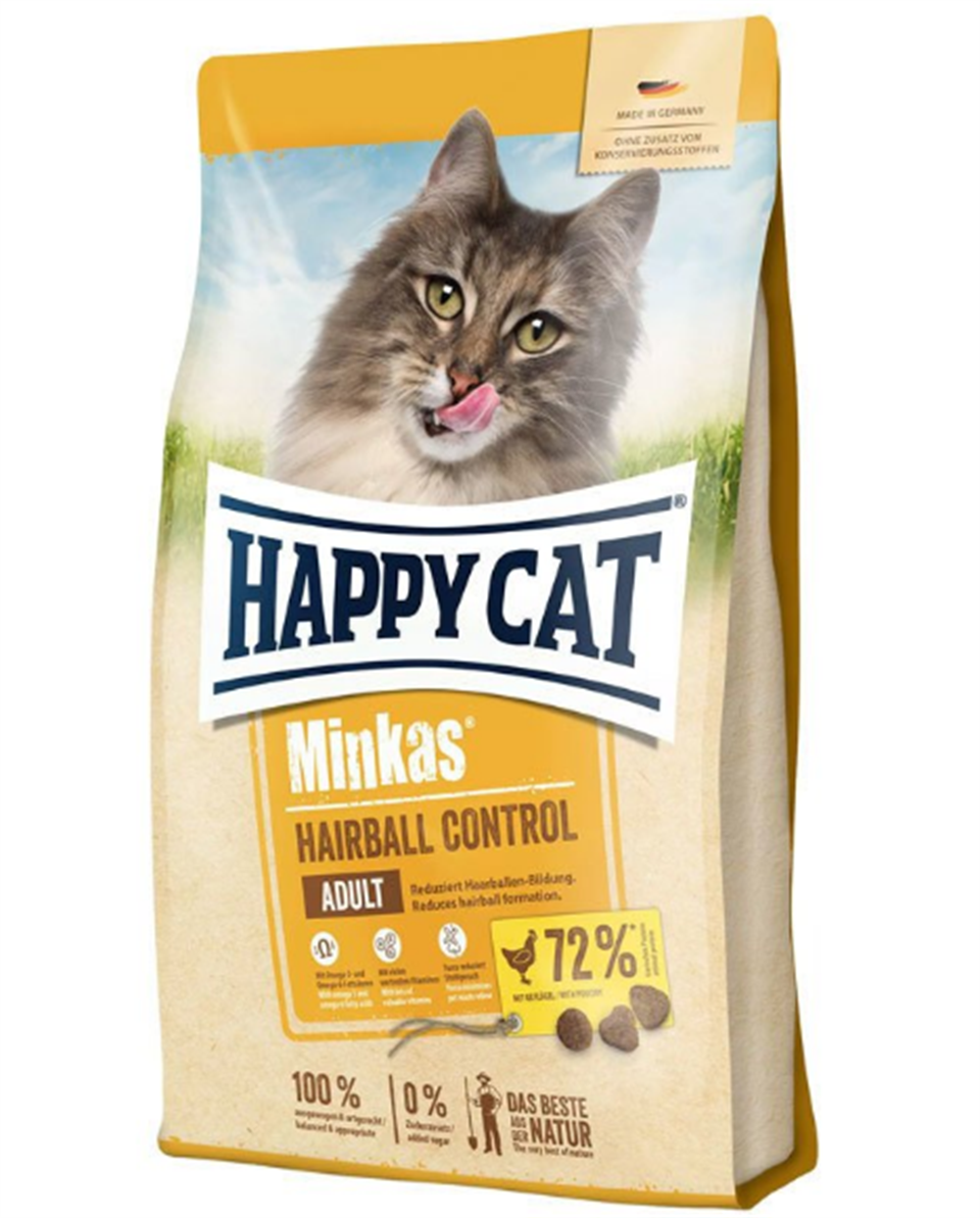 Happy Cat Minkas Tavuklu Hairball Tüy Yumağı Önleyici Yetişkin Kedi Maması 10 Kg