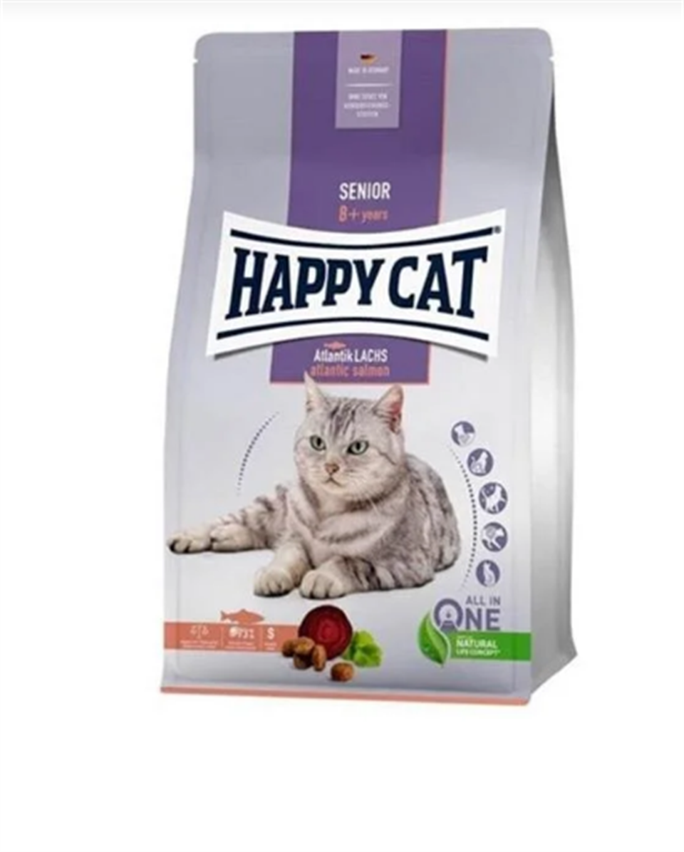 Happy Cat Senior Atlantic Lach Somonlu Yaşlı Kedi Maması 4 KG