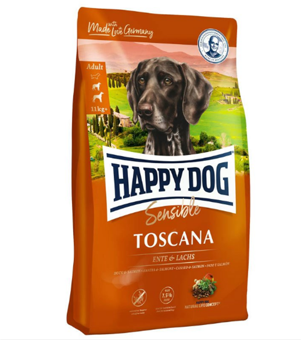 Happy Dog Toscana Ördek ve Somon Balıklı 12,5 Kg