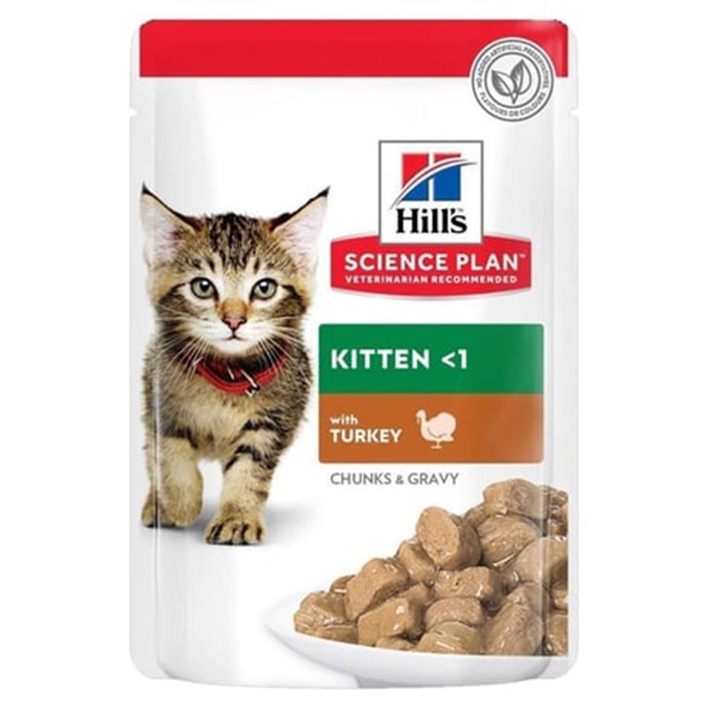 Hills Chunks in Gravy Kitten Hindi Etli Yavru Kedi Yaş Maması 85 Gr