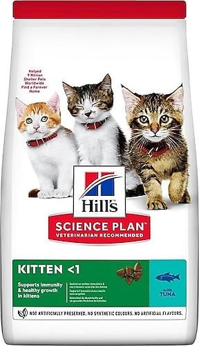 Hill's Kitten Healthy Development Ton Balıklı Yavru Kedi Maması 1kg + 500gr HEDİYE!