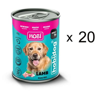 Hobi Kuzulu Köpek Konserve Mama 400 gr (20 Adet)