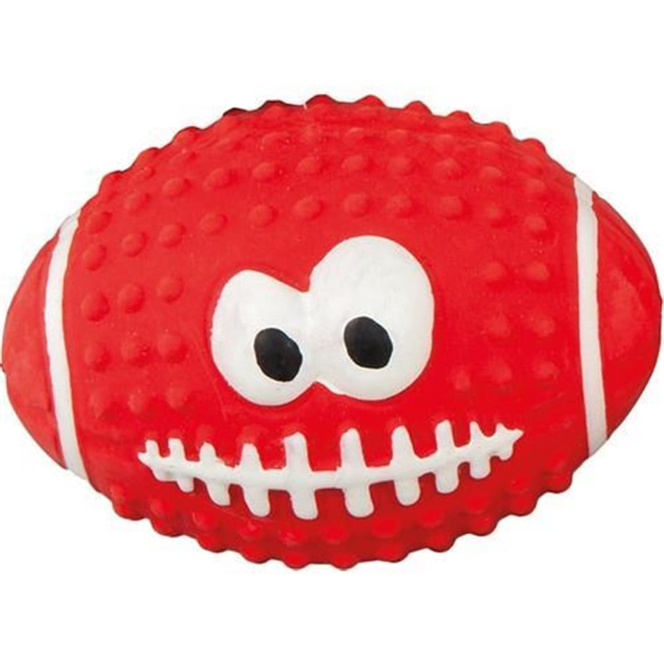 Latex Rugby Top Köpek Oyuncağı (Kırmızı) 10 Cm