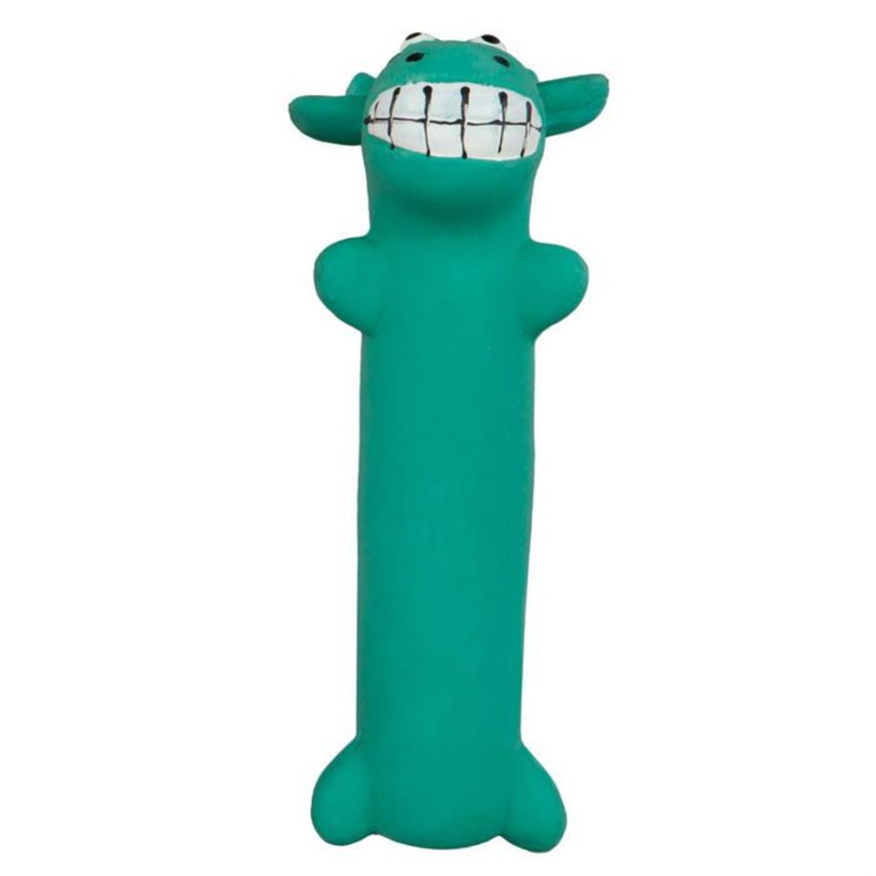 Latex Yeşil İnek Figürlü Köpek Oyuncağı 17 cm