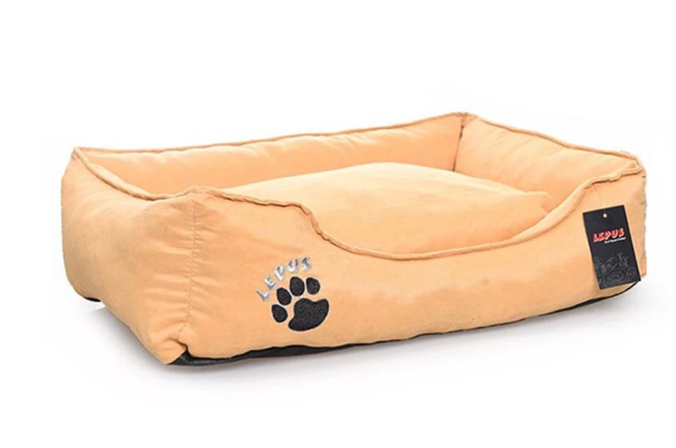 Lepus Soft Köpek Yatağı Small Hardal