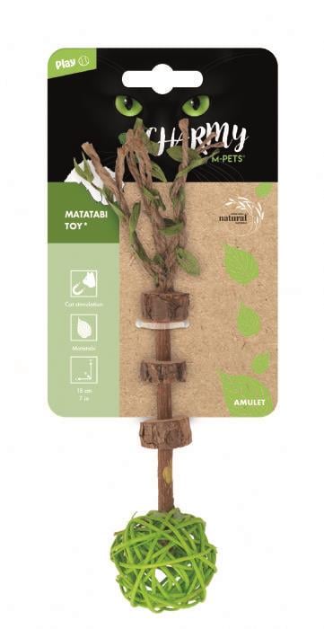 M-PETS CHARMY AMULET MATATABİ KEDİ OYUNCAĞI GREEN