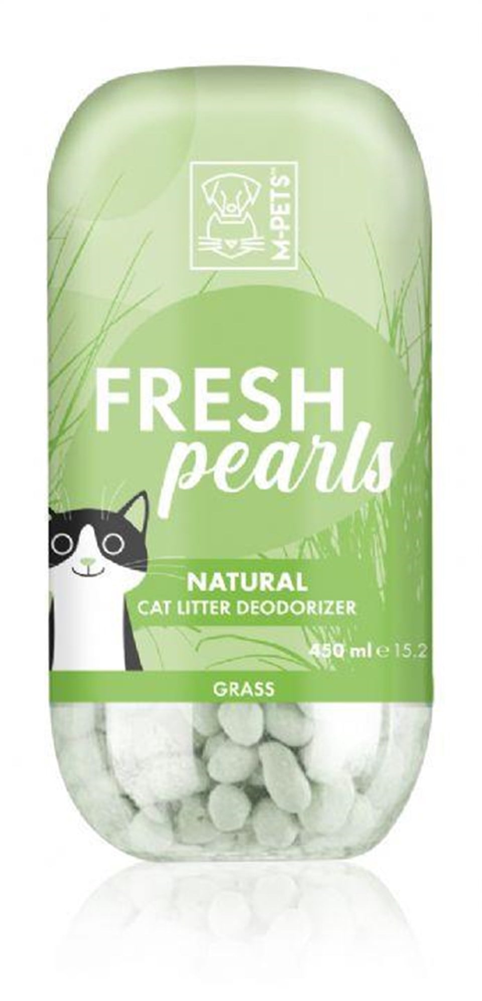 M-PETS FRESH PEARLS KEDİ KUMU DEODORANT ÇİM KOKULU 450ML